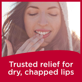 Carmex ingredients label close-up showing SPF 15 and soothing actives