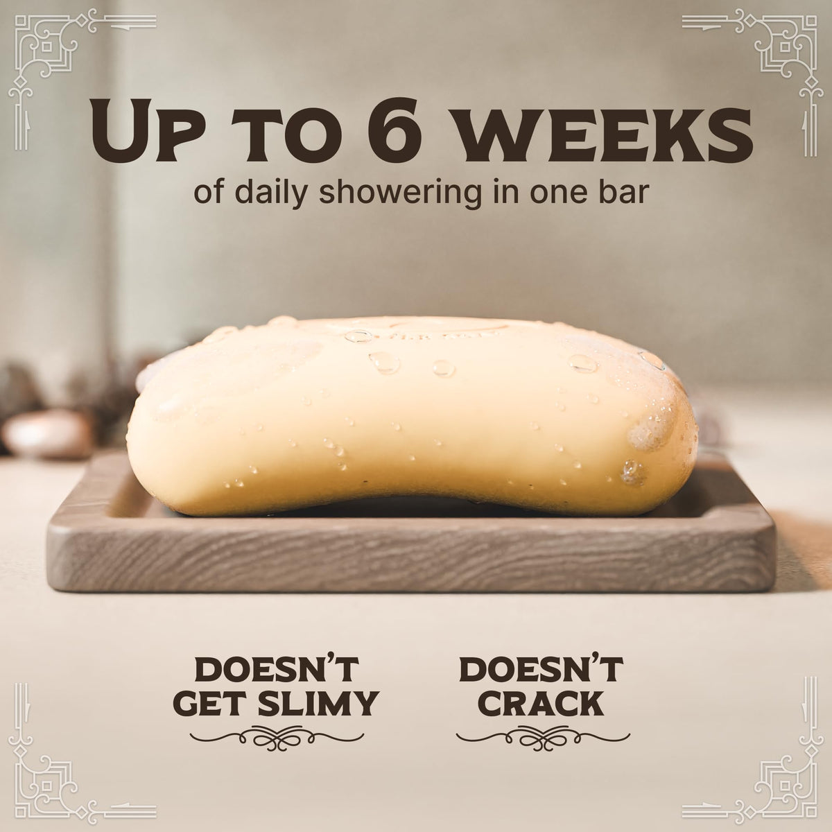 Carolina Castile soap creating slick shave lather for smoother shaving