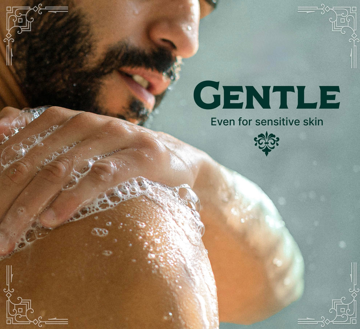 Carolina Castile Soap creamy lather closeup delivering gentle cleansing benefit