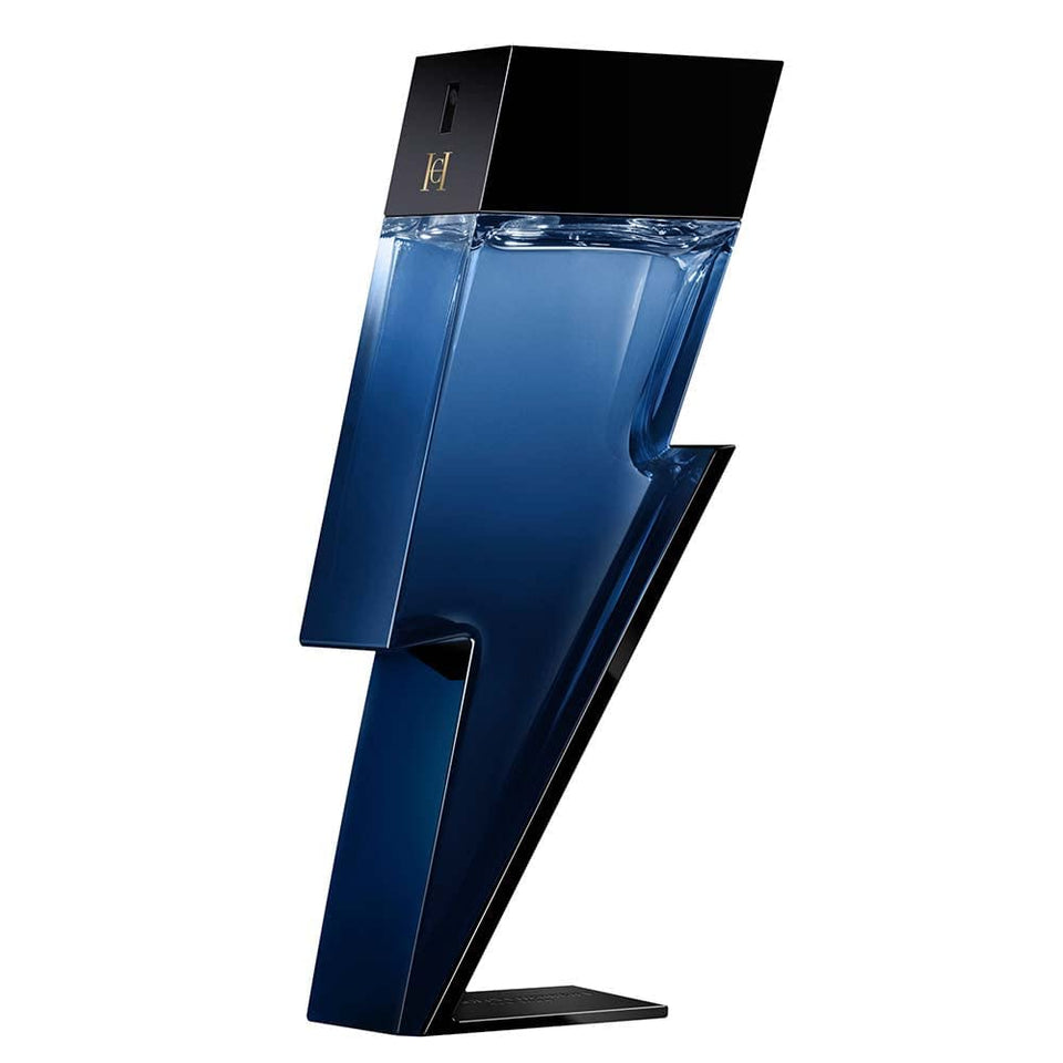 Carolina Herrera Bad Boy Cobalt front bottle view showcasing modern design and confident style