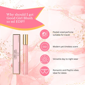 Carolina Herrera Good Girl Blush cap and nozzle detail highlighting quality finish for easy spraying