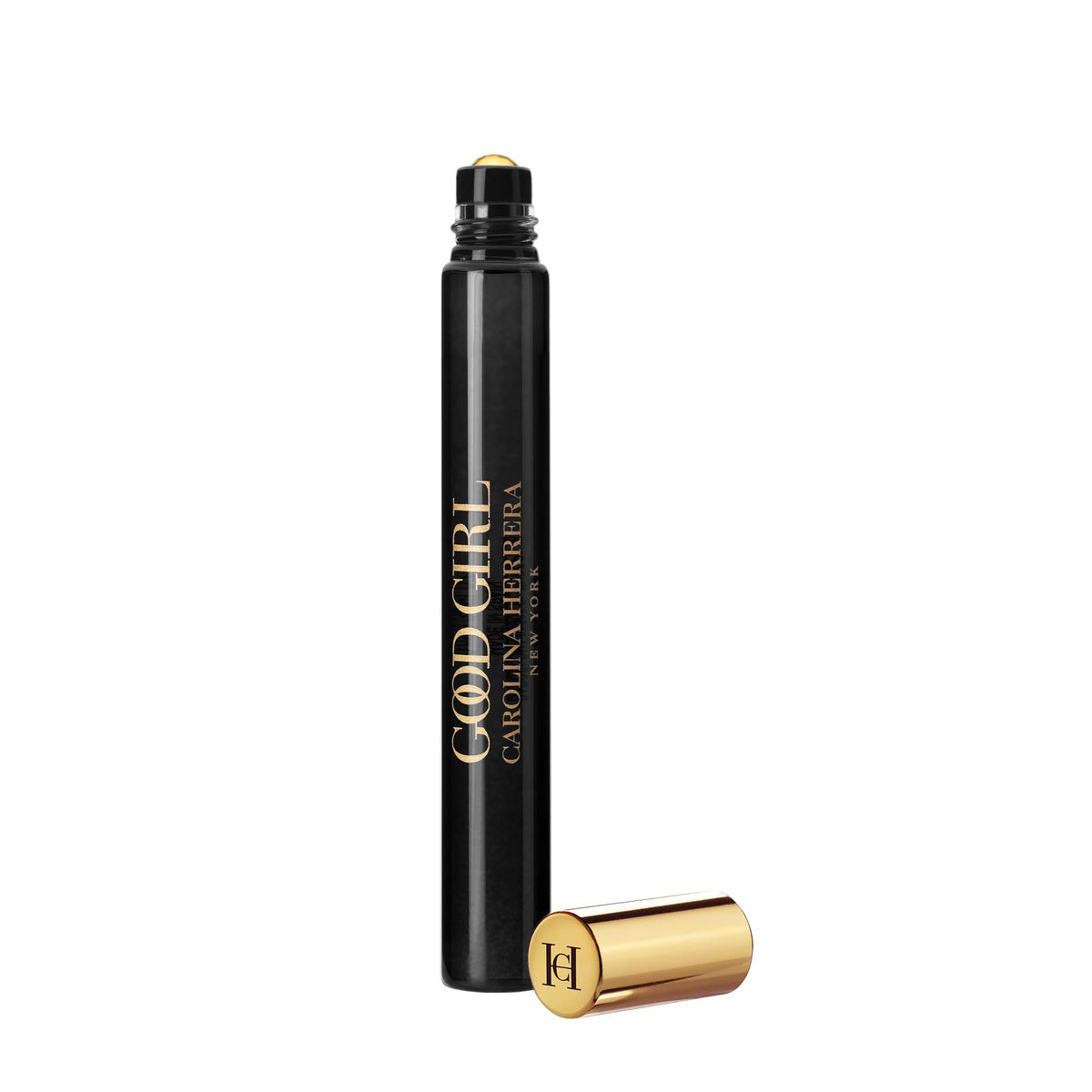 Carolina Herrera Good Girl side profile emphasizing bottle shape and premium finish
