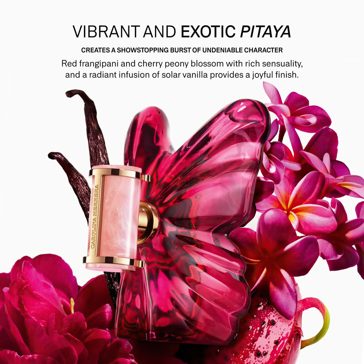 Carolina Herrera La Bomba cap and nozzle close-up for precise application benefit
