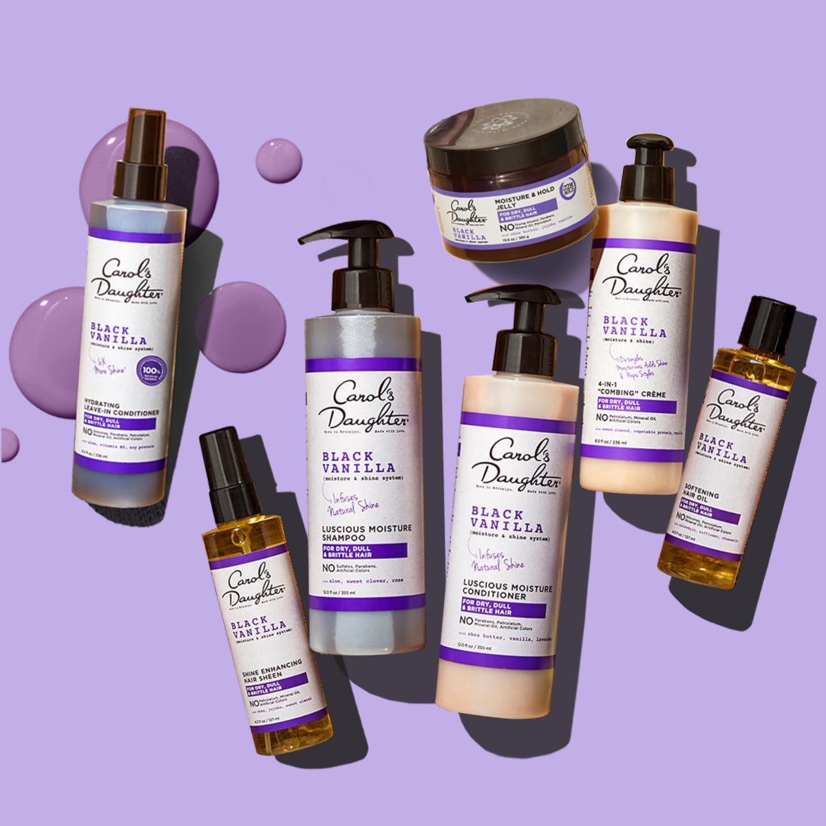 Carol's Daughter in-shower application showing lathering and gentle cleansing action