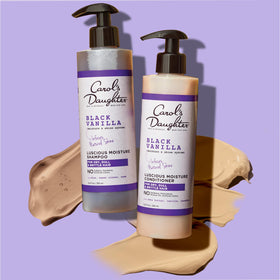 Carol's Daughter shampoo and conditioner side by side highlighting the two-piece kit