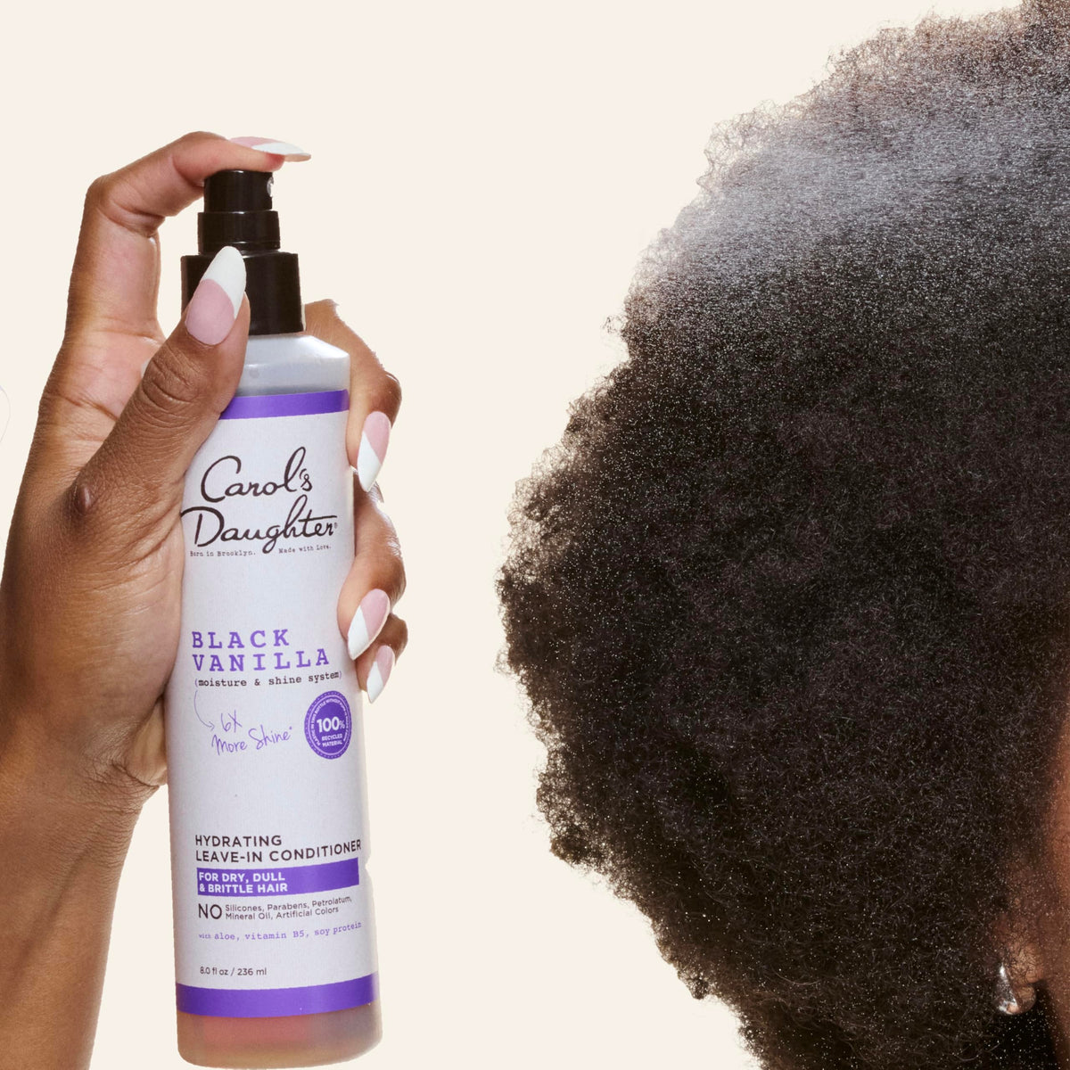 Carol's Daughter texture droplet to show lightweight, non-greasy formula