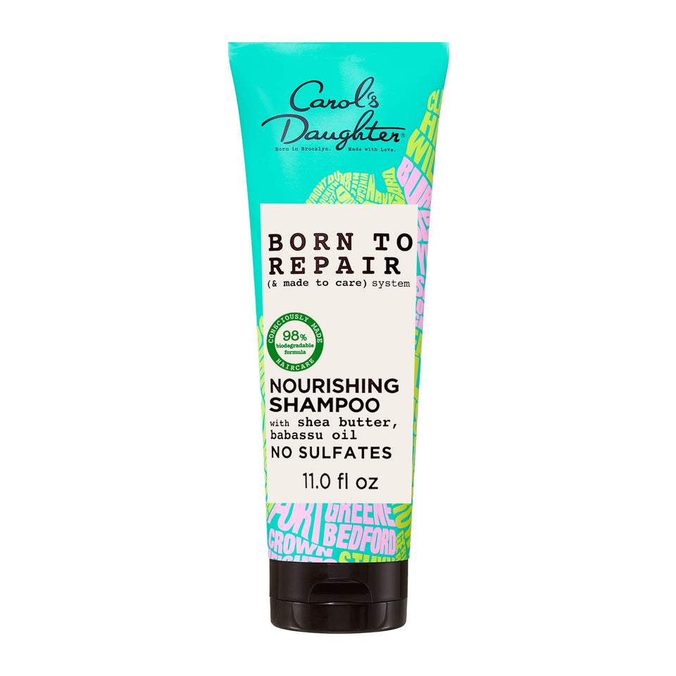 Carol's Daughter front bottle view showing nourishing shampoo benefits