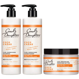 Carol's Daughter front packaging showing trio set and hydration benefits
