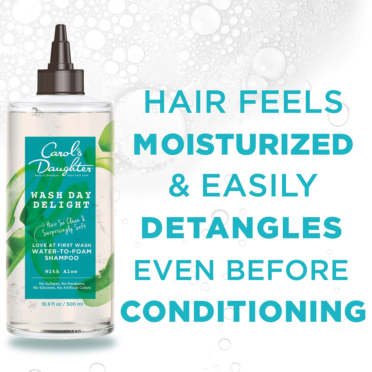 Carol's Daughter gentle foam texture demonstrating soft lather benefits