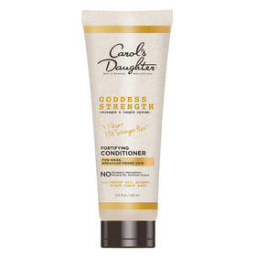 Carol's Daughter front bottle showing Goddess Strength conditioner benefits