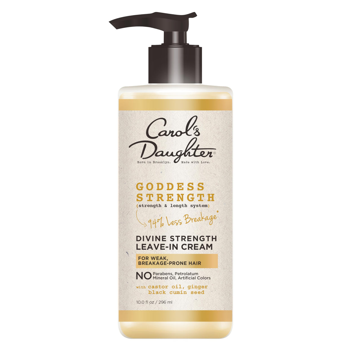 Carol's Daughter front label showing product name and size, clear benefit: recognizable packaging