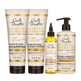 Carol's Daughter front packaging shot highlighting complete strength kit benefits