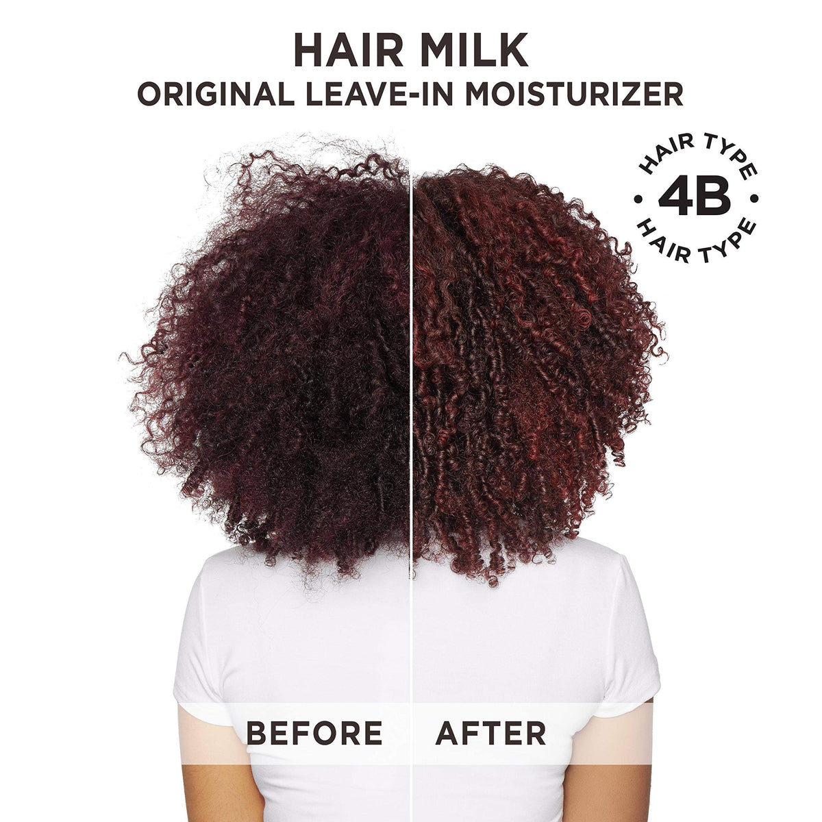 Carol's Daughter before and after curls showing reduced frizz