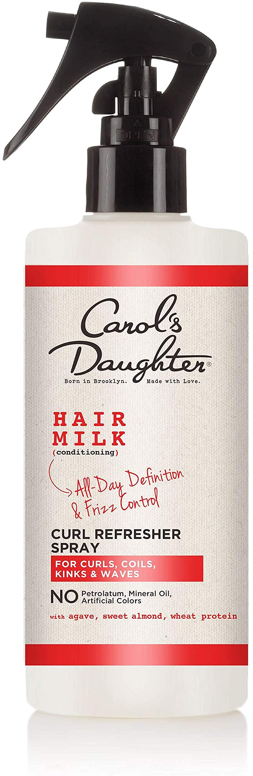 Carol's Daughter front bottle view showing packaging and product branding benefits