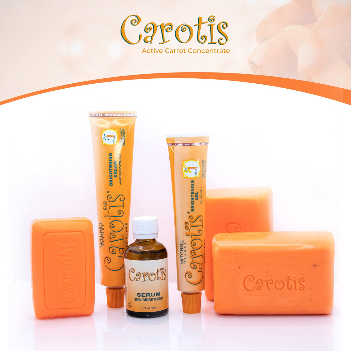 CAROTÏS soap on bathroom tray suggesting a clean, refreshed skincare routine