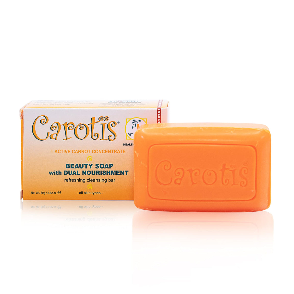 CAROTÏS front bar view showing packaging and clear branding for gentle cleansing