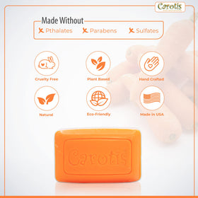 CAROTÏS lather on skin demonstrating rich foam and effective cleaning