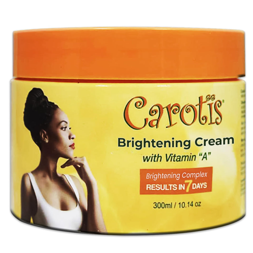CAROTÏS front packaging 300ml showing label and jar benefit brightening