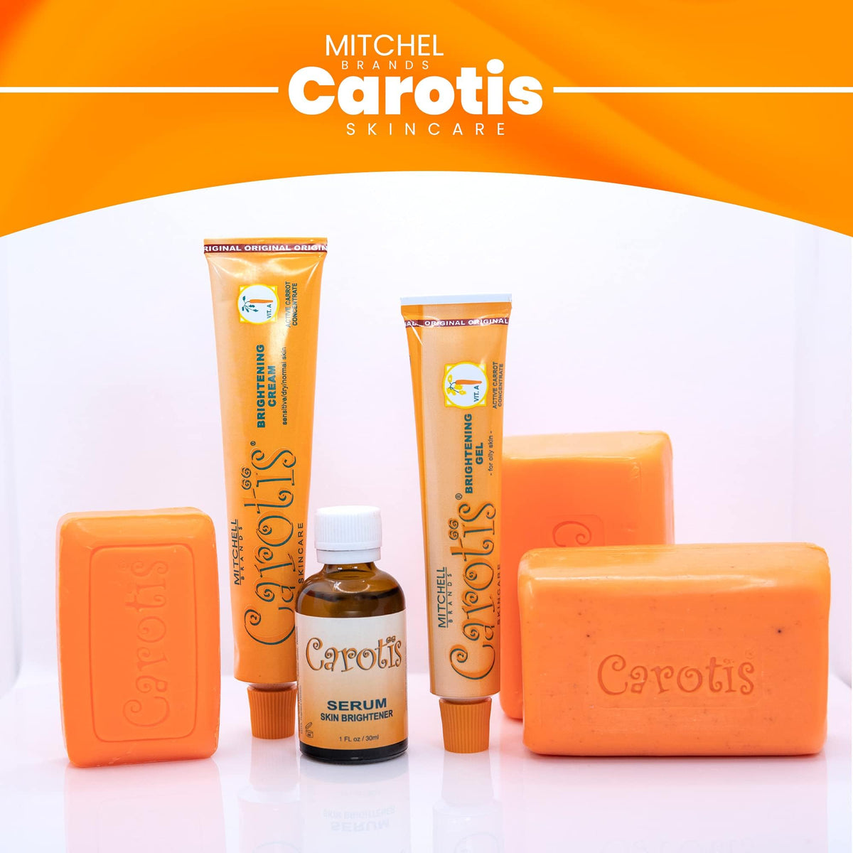 CAROTÏS on bathroom vanity lifestyle scene promoting daily routine benefit