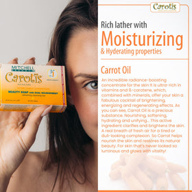 CAROTÏS surface texture close-up revealing smooth, creamy soap finish