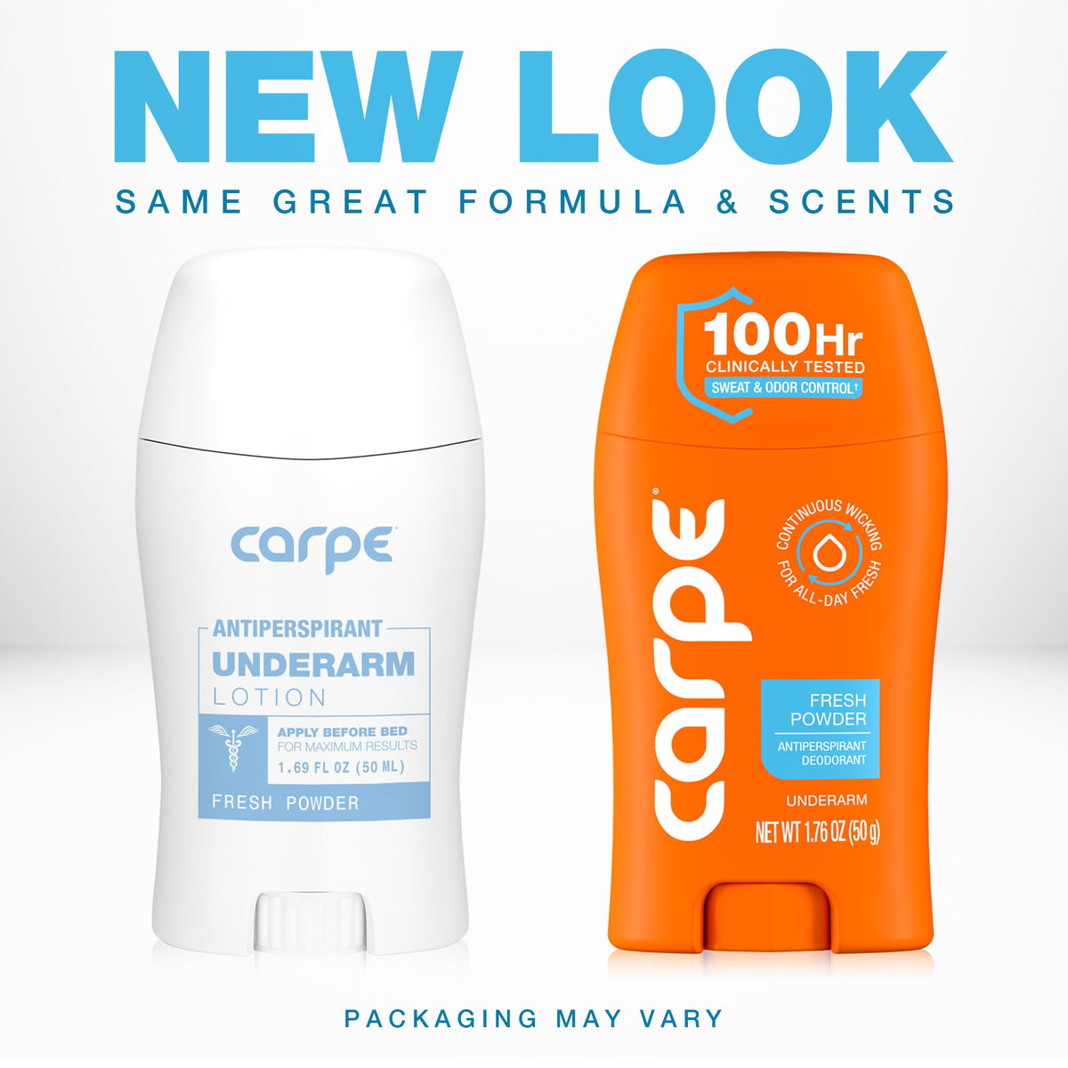 Carpe back label displays ingredients and usage directions for safety