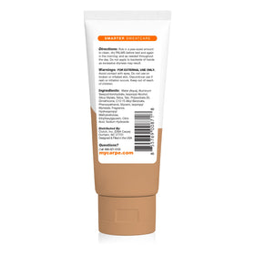 Carpe box and tube arranged showing packaging and product consistency