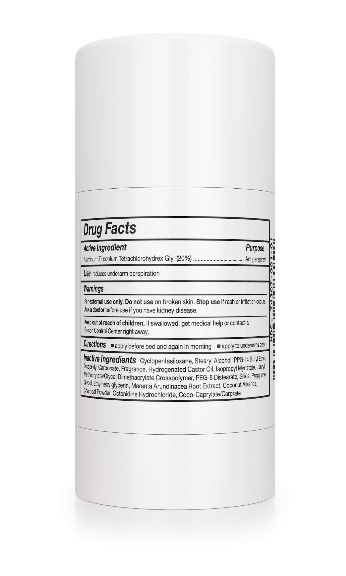 Carpe clinical stick applied underarm demonstrating targeted sweat control
