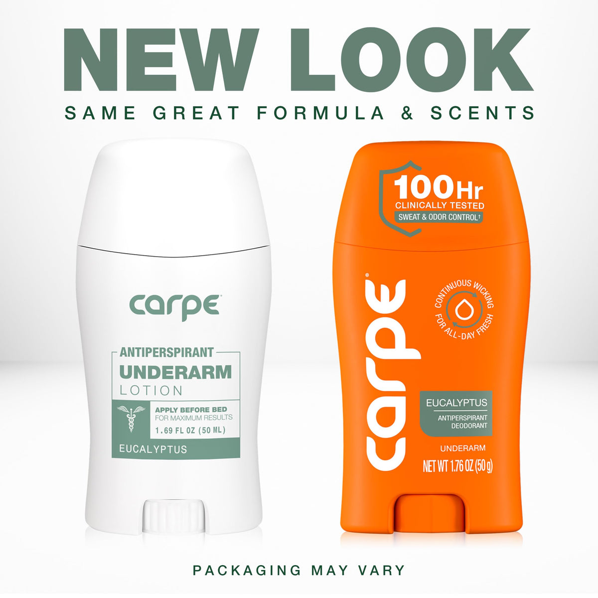 Carpe dispensing lotion close-up demonstrating easy application benefit
