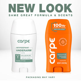 Carpe dispensing lotion close-up demonstrating easy application benefit