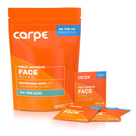 Carpe front packaging showing product name and count, fast sweat control