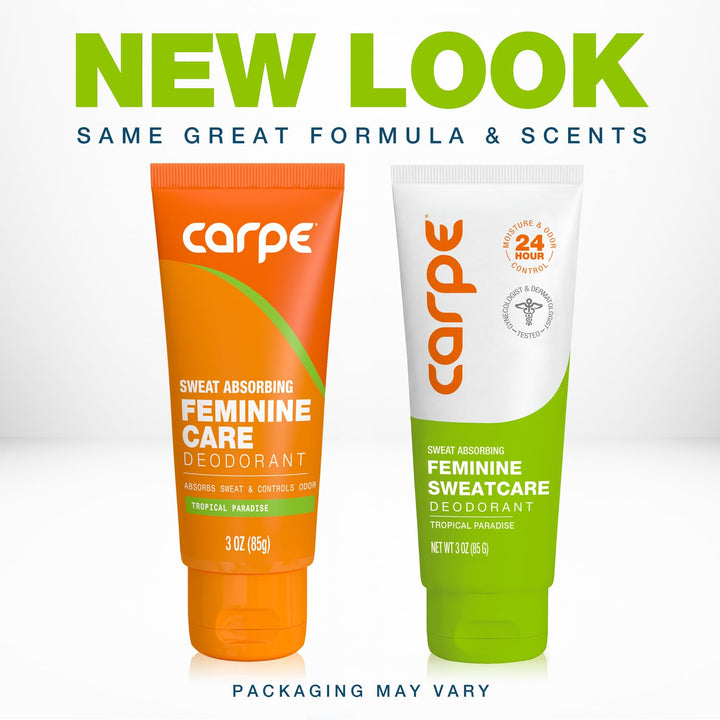 Carpe cream texture on fingertip demonstrating smooth, invisible finish benefit