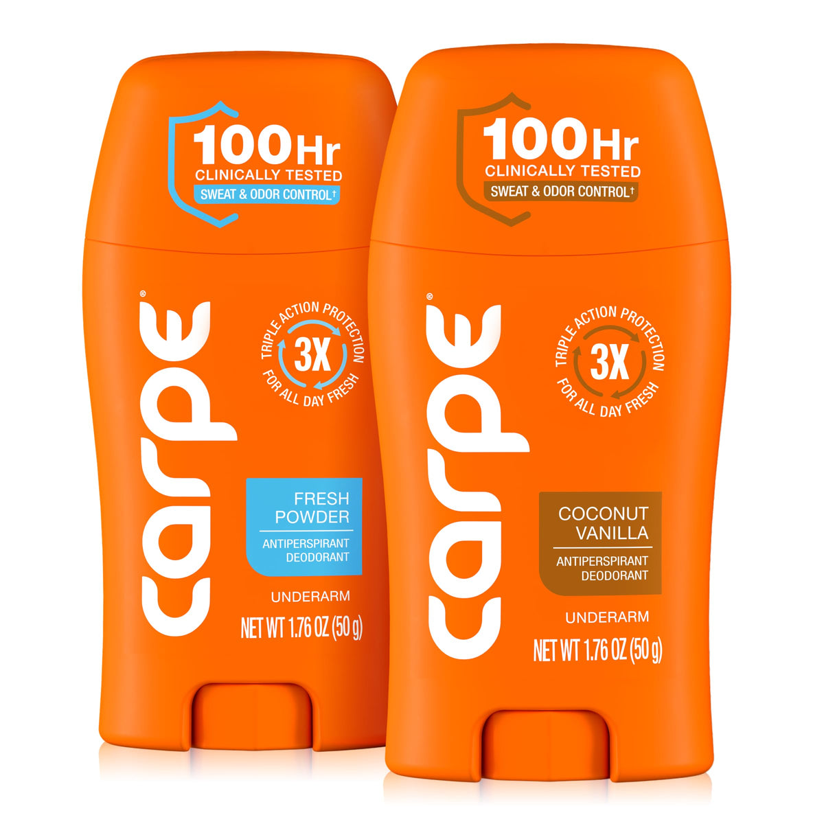 Carpe front packaging showing variety pack and long-lasting protection