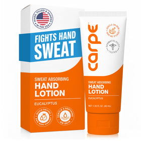 Carpe front packaging showing bottle and eucalyptus scent for confidence