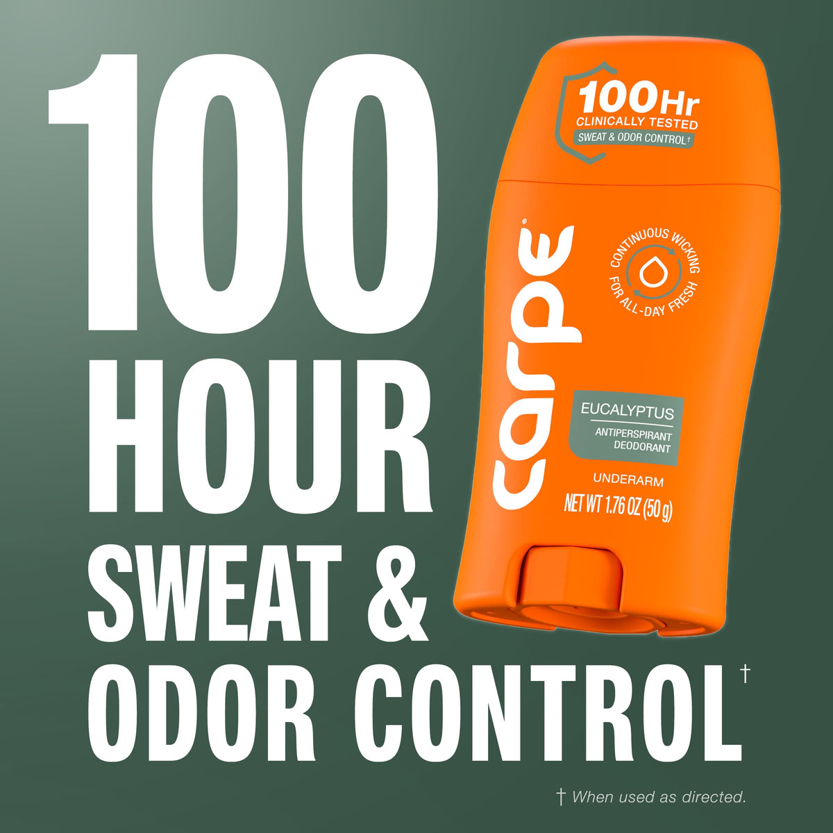 Carpe label close-up highlighting ingredients and gentle formulation benefit