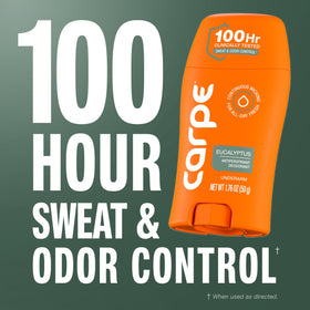 Carpe label close-up highlighting ingredients and gentle formulation benefit