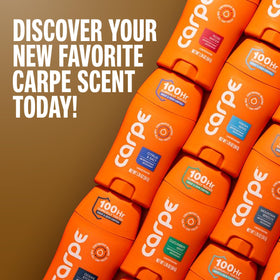 Carpe product staged with grooming kit reflecting daily routine integration
