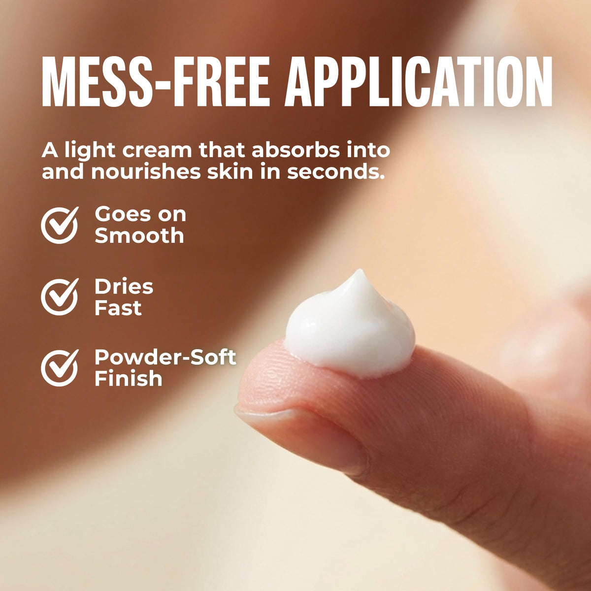 Carpe bottle next to hand showing compact travel size advantage