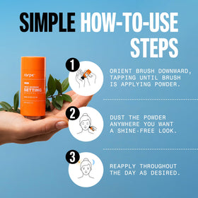 Carpe jar held in hand for size comparison, travel-friendly convenience
