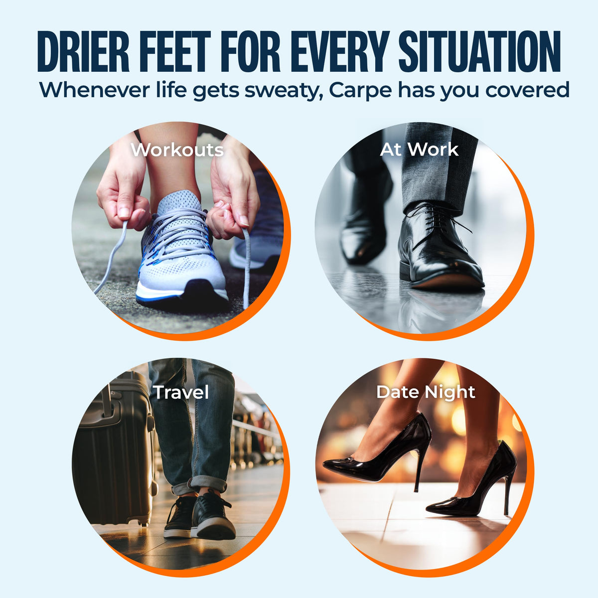 Carpe three tubes lined up, convenient supply for travel and daily use