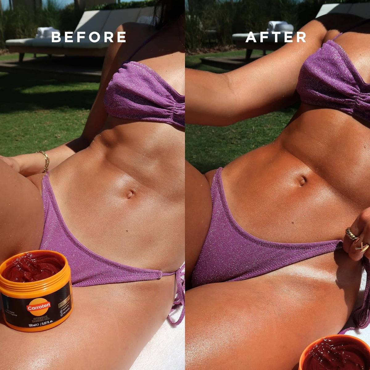 Carroten gel texture close-up demonstrating smooth spreadability benefit