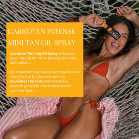 Carroten oil texture on skin highlighting silky hydration and luminous finish