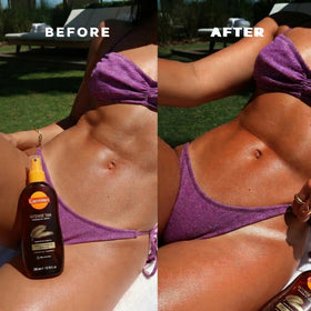 Carroten spray nozzle close-up for even, fast tanning oil application