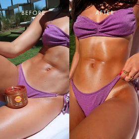 Carroten gel texture closeup displaying smooth, non-greasy formula for easy application