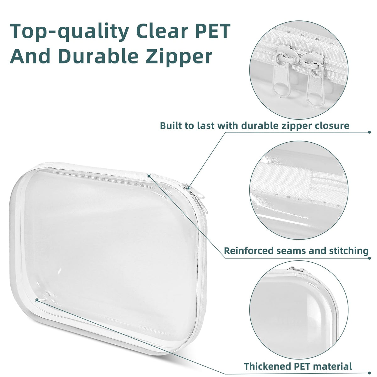 CarryEpic pouch next to ruler showing dimensions and accurate size comparison