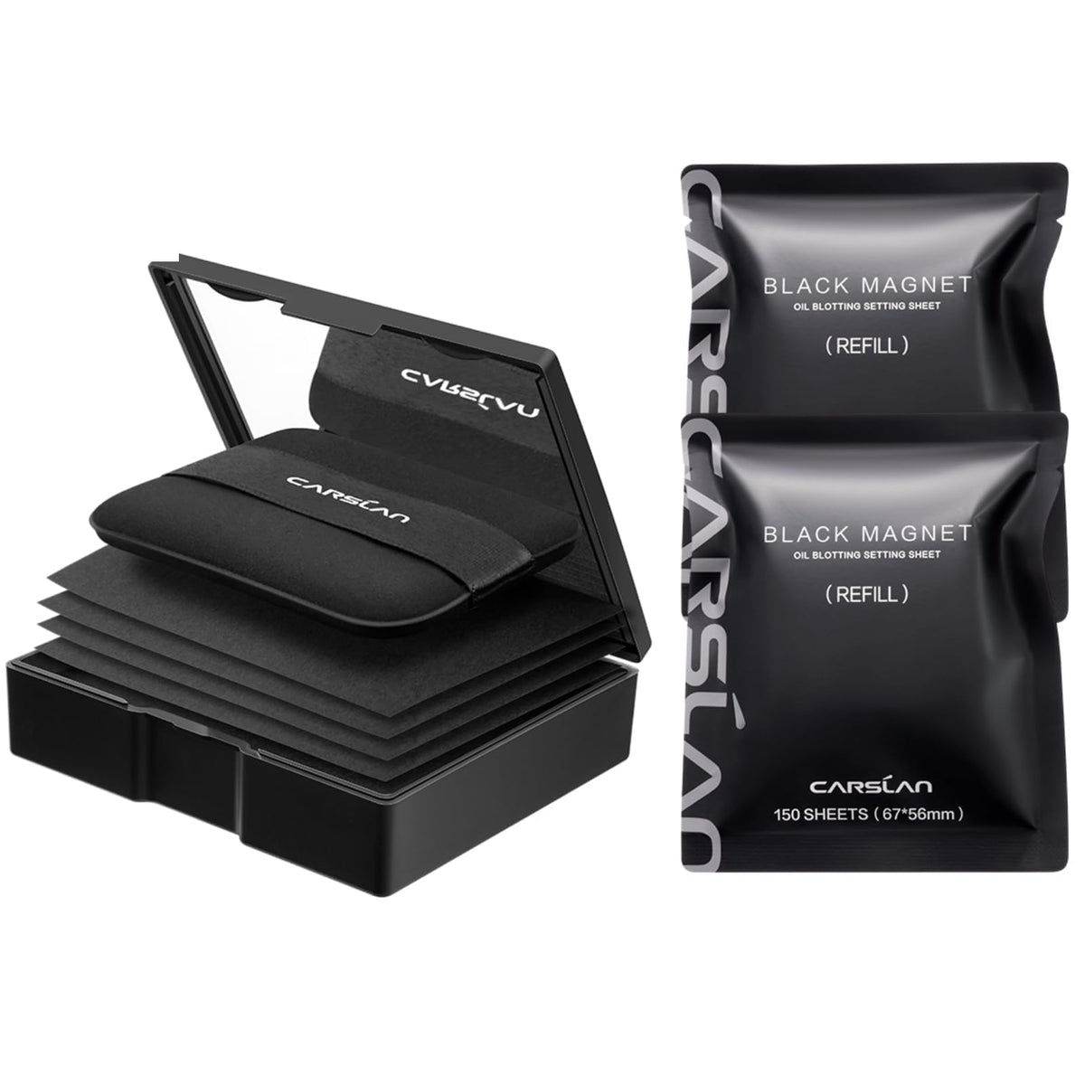 CARSLAN compact front packaging showing sleek travel-friendly design and secure closure