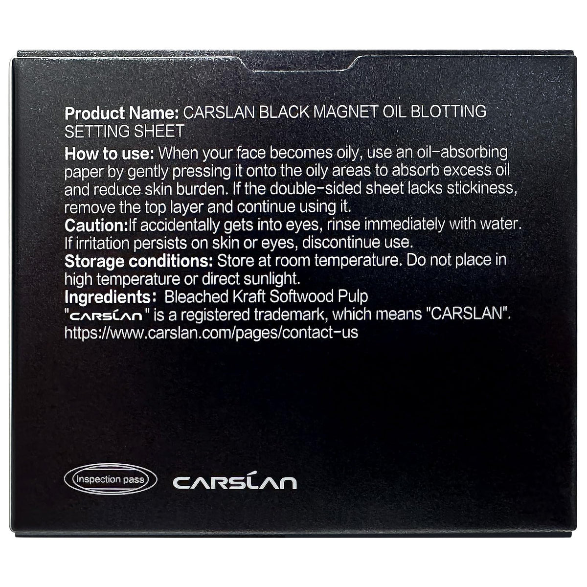 CARSLAN plant fiber sheet texture showing gentle, residue-free oil absorption
