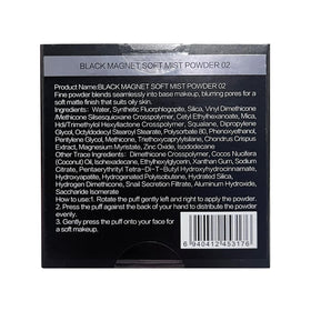 CARSLAN puff pressing powder onto skin for seamless application