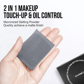 CARSLAN compact open with soft puff and mirror for precise on-the-go touch-ups