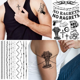 CartaChic barbed wire tattoo detail highlighting crisp lines and photo-ready realism