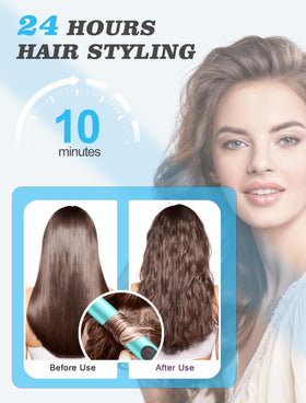 Casavok styling demo on short hair creating loose waves and quick results